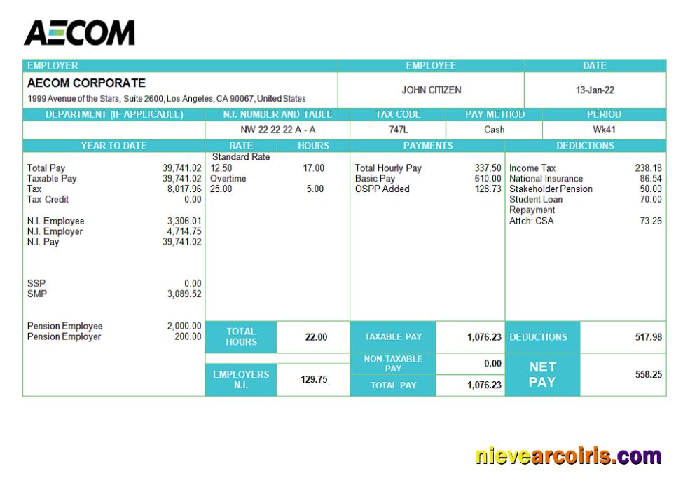 USA AECOM construction company